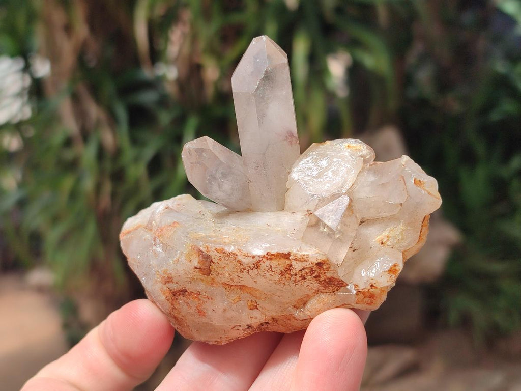 Natural Red Hematoid Quartz Crystals and Clusters x 12 From Karoi, Zimbabwe - Toprock Gemstones and Minerals 