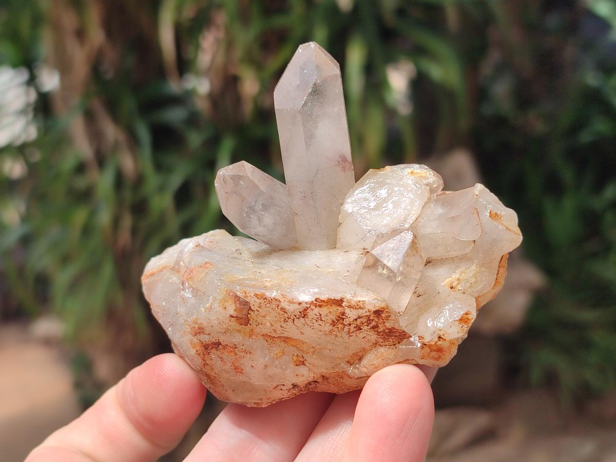 Natural Red Hematoid Quartz Crystals and Clusters x 12 From Karoi, Zimbabwe - Toprock Gemstones and Minerals 