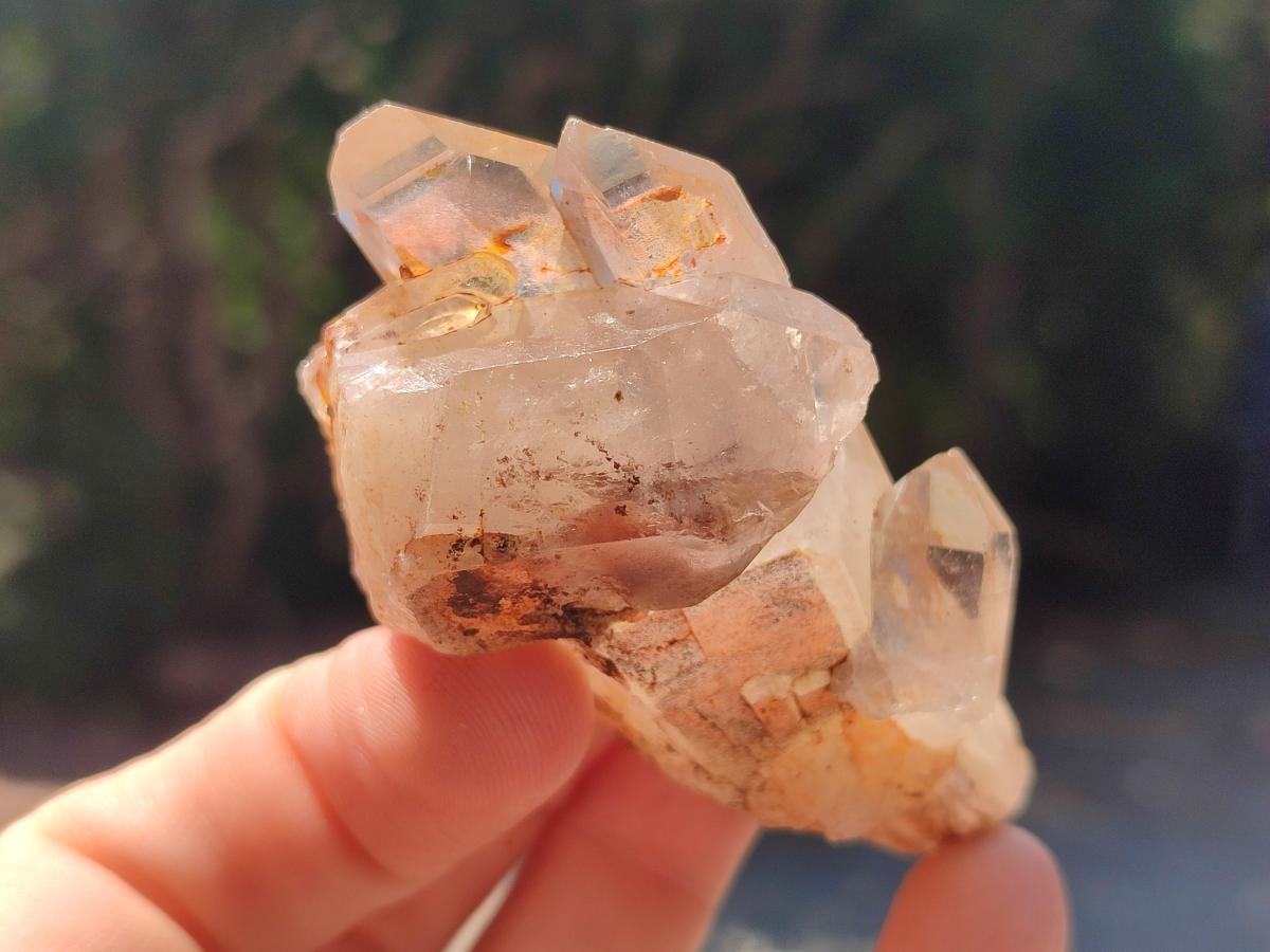 Natural Red Hematoid Quartz Crystals and Clusters x 12 From Karoi, Zimbabwe - Toprock Gemstones and Minerals 