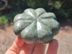 Hand Made Verdite Pumpkins Carvings x 3 From Zimbabwe - Toprock Gemstones and Minerals 