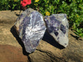Polished One Side Silver Leaf Lepidolite Slices x 12 From Zimbabwe - Toprock Gemstones and Minerals 