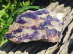 Polished One Side Silver Leaf Lepidolite Slices x 12 From Zimbabwe - Toprock Gemstones and Minerals 