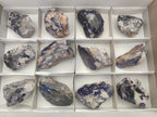 Polished One Side Silver Leaf Lepidolite Slices x 12 From Zimbabwe - Toprock Gemstones and Minerals 
