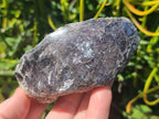 Polished One Side Silver Leaf Lepidolite Slices x 12 From Zimbabwe - Toprock Gemstones and Minerals 