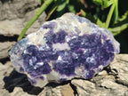 Polished One Side Silver Leaf Lepidolite Slices x 12 From Zimbabwe - Toprock Gemstones and Minerals 