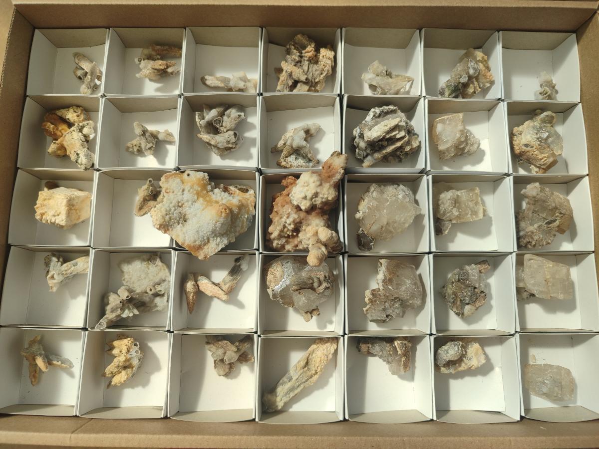 Natural Spearhead Calcite Crystal and Cluster Specimens x 38 From Albert's Mountain, Lesotho - Toprock Gemstones and Minerals 