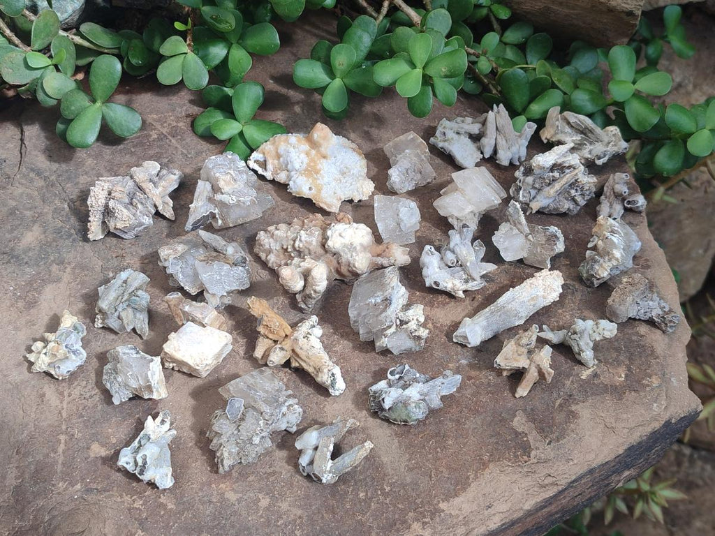 Natural Spearhead Calcite Crystal and Cluster Specimens x 38 From Albert's Mountain, Lesotho - Toprock Gemstones and Minerals 
