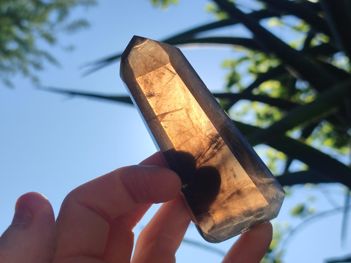 Polished Dark Morion Smokey Quartz Crystals x 6 From Madagascar - Toprock Gemstones and Minerals 