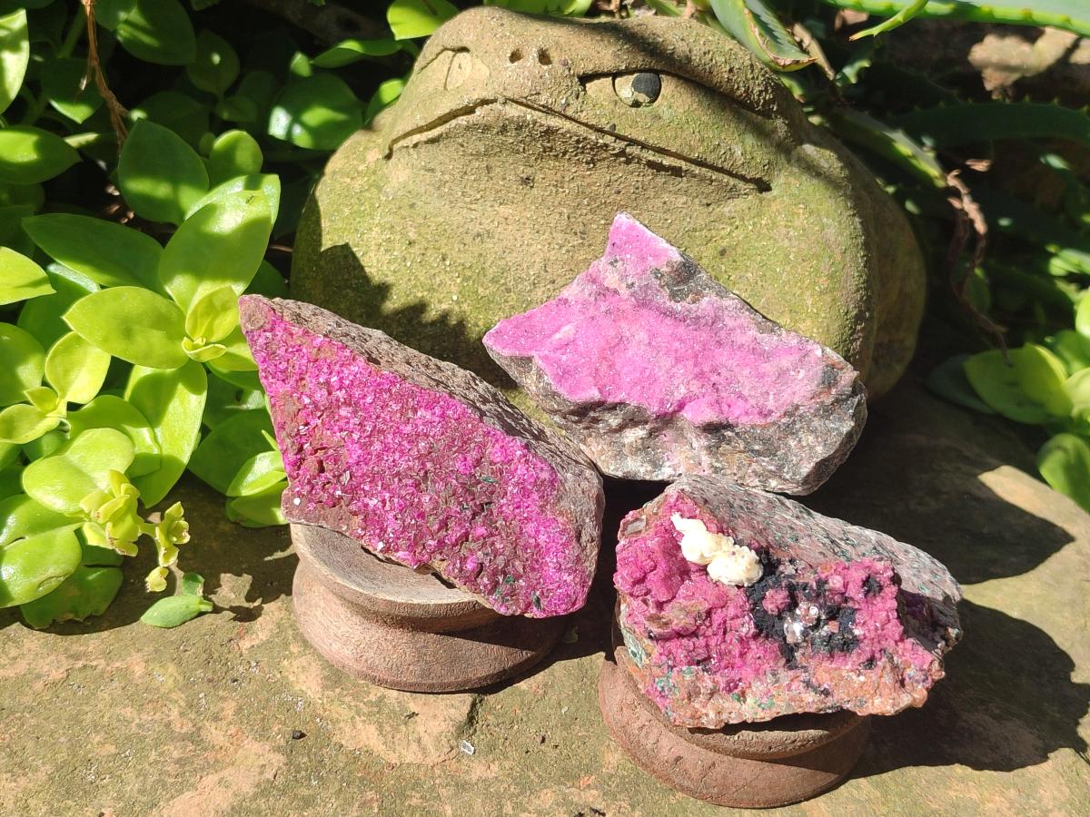 Natural Salrose Cobaltoan Dolomite Specimens x 6 From Kakanda, Congo - Toprock Gemstones and Minerals 