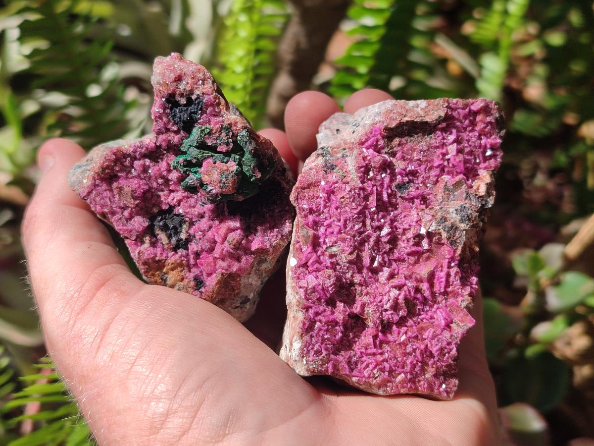 Natural Salrose Cobaltoan Dolomite Specimens x 6 From Kakanda, Congo - Toprock Gemstones and Minerals 
