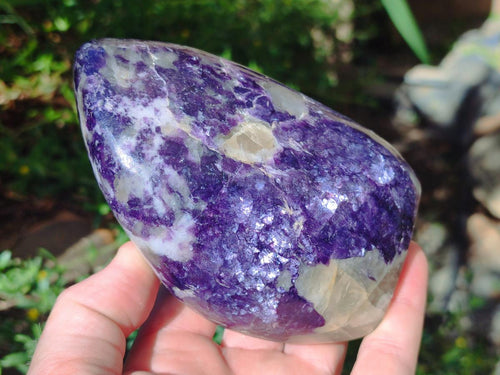 Polished Lepidolite Standing Display Pieces x 2 From Zimbabwe - Toprock Gemstones and Minerals 