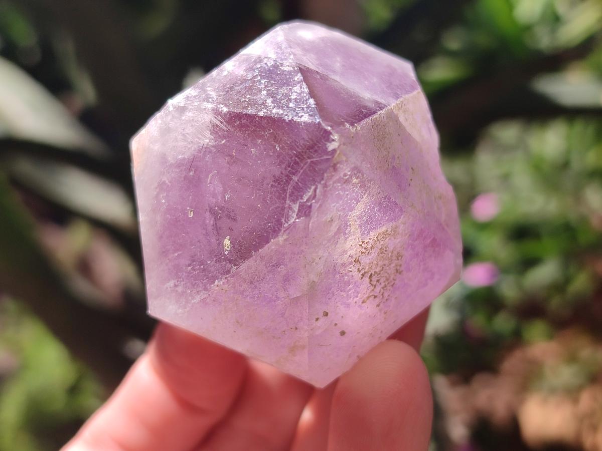 Natural Jacaranda Amethyst Single Crystals x 12 From Mumbwa, Zambia - Toprock Gemstones and Minerals 