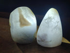 Polished Blue Lace Agate Standing Display Pieces x 3 From Nsanje, Malawi - Toprock Gemstones and Minerals 