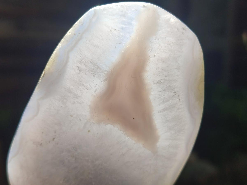 Polished Blue Lace Agate Standing Display Pieces x 3 From Nsanje, Malawi - Toprock Gemstones and Minerals 