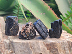 Natural Rough Black Tourmaline Crystals x 72 From Zambia - Toprock Gemstones and Minerals 