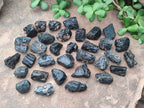 Natural Rough Black Tourmaline Crystals x 72 From Zambia - Toprock Gemstones and Minerals 