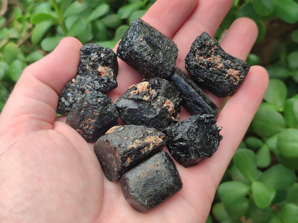 Natural Rough Black Tourmaline Crystals x 72 From Zambia - Toprock Gemstones and Minerals 