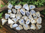 Natural Blue Lace Agate Geode Specimens x 35 From Nsanje, Malawi - Toprock Gemstones and Minerals 