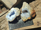 Natural Blue Lace Agate Geode Specimens x 35 From Nsanje, Malawi - Toprock Gemstones and Minerals 