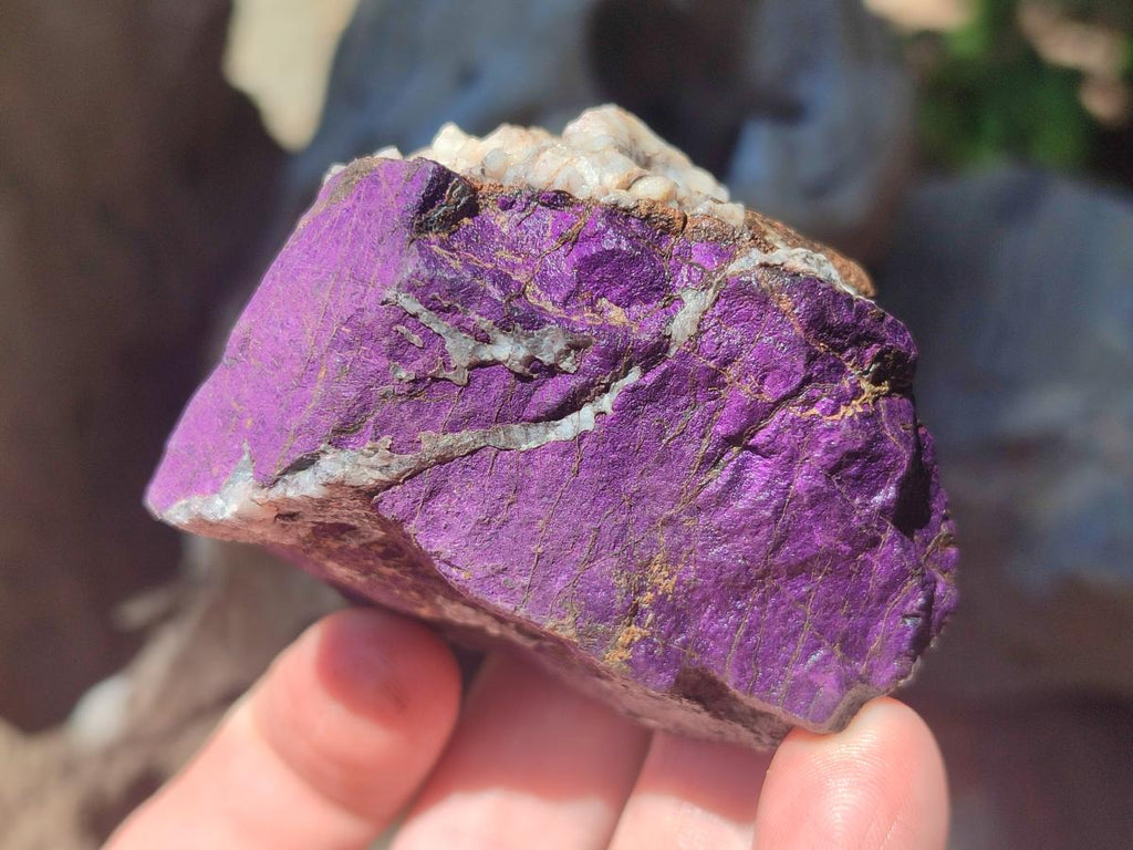 Natural Metallic Cobbed Purpurite Specimens x 12 From Erongo, Namibia - Toprock Gemstones and Minerals 