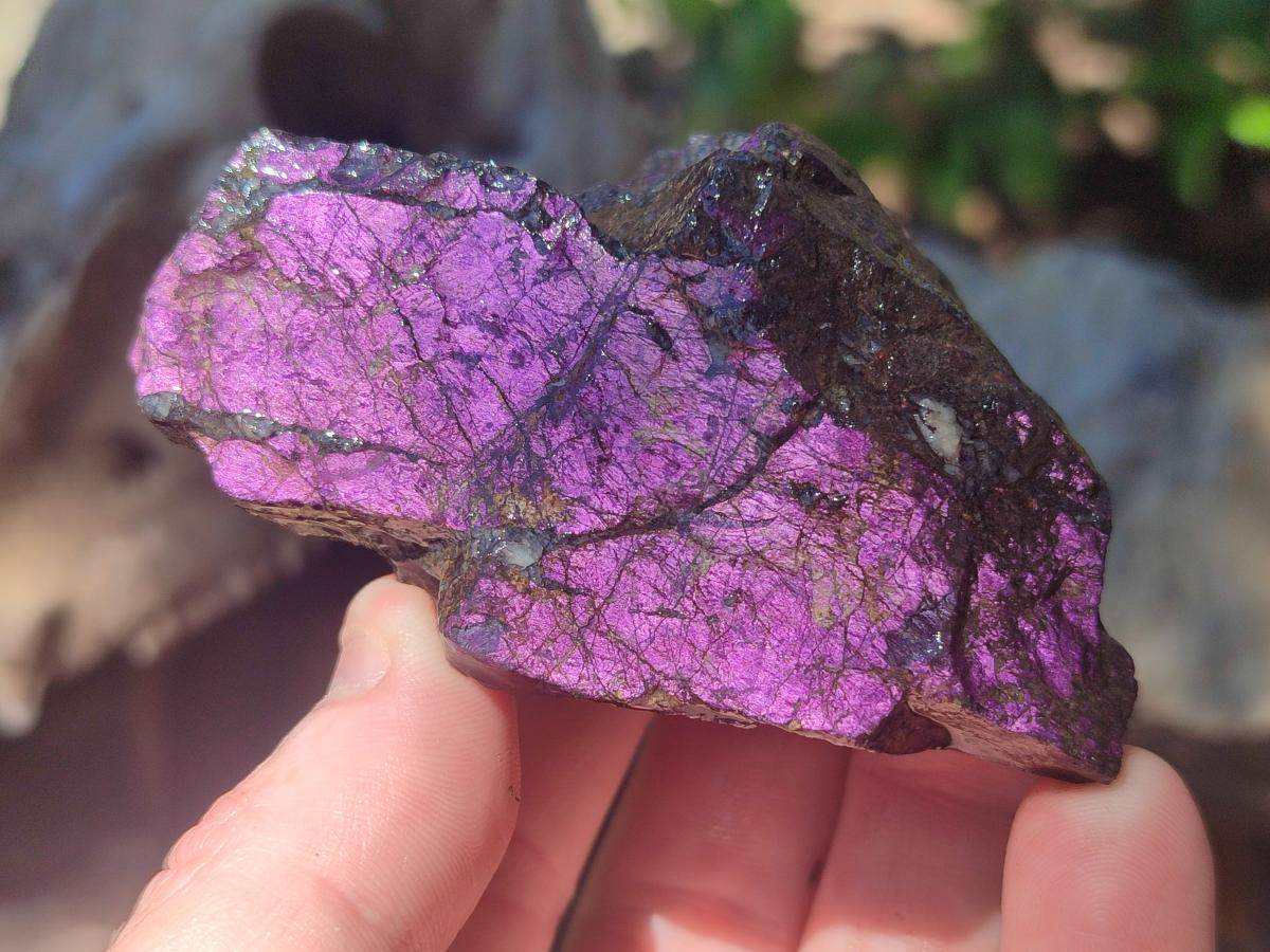 Natural Metallic Cobbed Purpurite Specimens x 12 From Erongo, Namibia - Toprock Gemstones and Minerals 