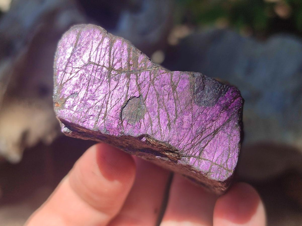 Natural Metallic Cobbed Purpurite Specimens x 12 From Erongo, Namibia - Toprock Gemstones and Minerals 