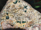 Natural Large Crystalline Ball Malachite with Quartz on Dolomite Matrix x 1 From Mindingi Mine, Kambove, Congo - Toprock Gemstones and Minerals 