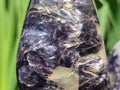 Polished Silver Leaf Lepidolite Standing Display Pieces x 2 From Zimbabwe - Toprock Gemstones and Minerals 