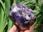 Polished Silver Leaf Lepidolite Standing Display Pieces x 2 From Zimbabwe - Toprock Gemstones and Minerals 