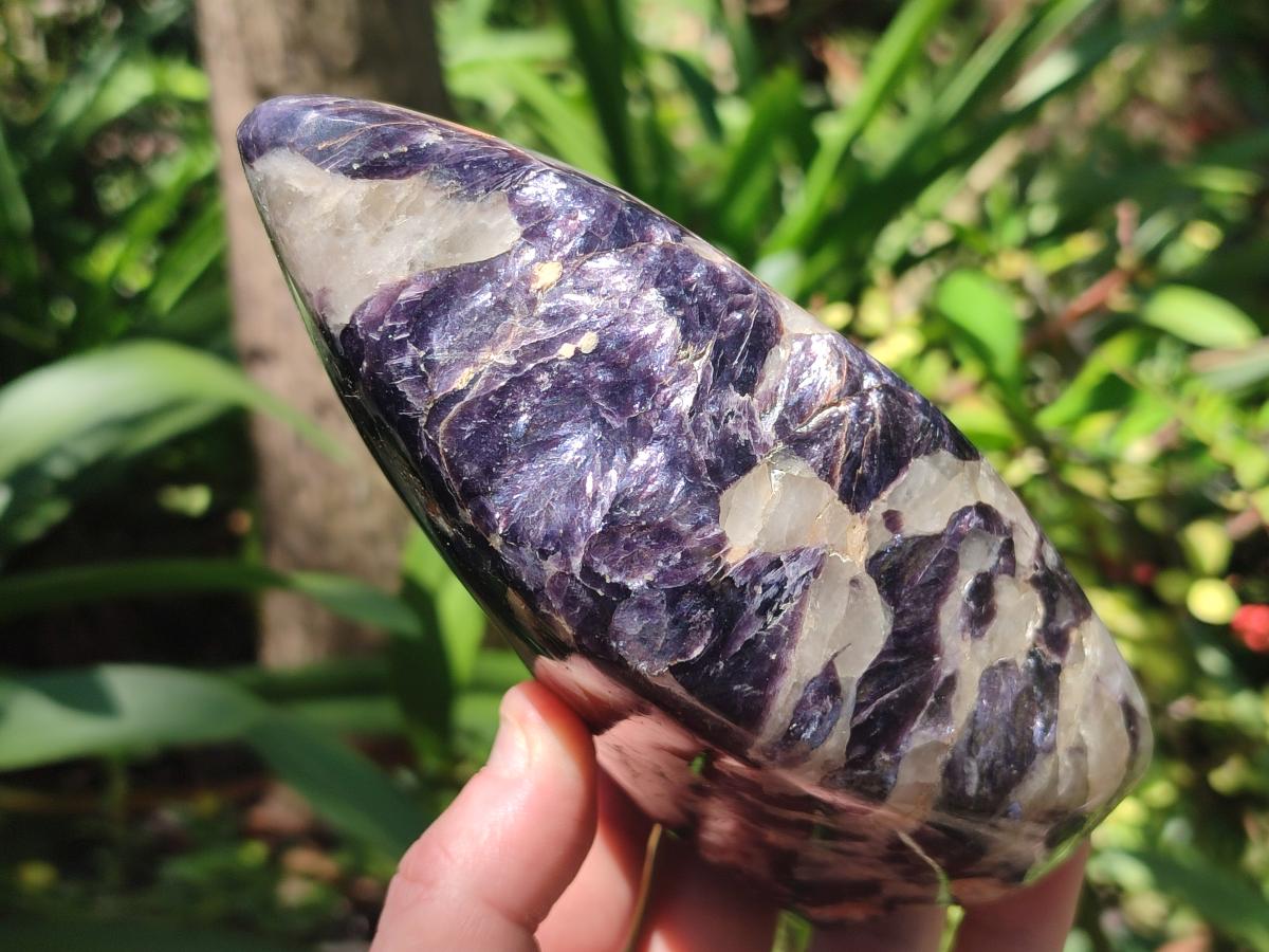 Polished Silver Leaf Lepidolite Standing Display Pieces x 2 From Zimbabwe - Toprock Gemstones and Minerals 