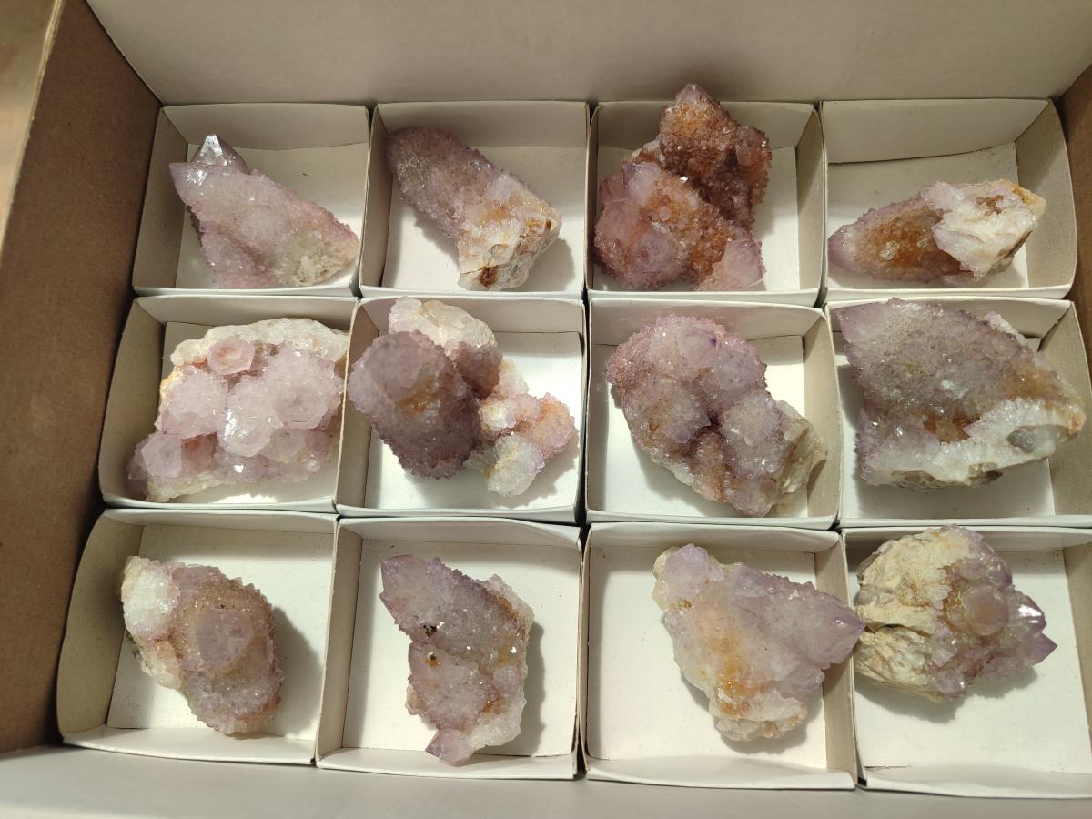 Natural Spirit Amethyst Crystals and Clusters x 12 From Boekenhouthoek, South Africa - Toprock Gemstones and Minerals 