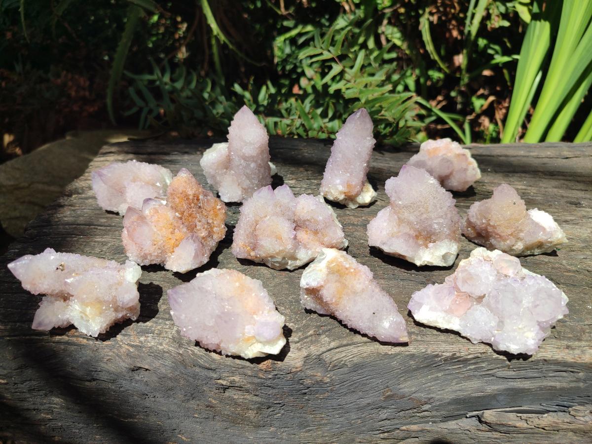 Natural Spirit Amethyst Crystals and Clusters x 12 From Boekenhouthoek, South Africa - Toprock Gemstones and Minerals 