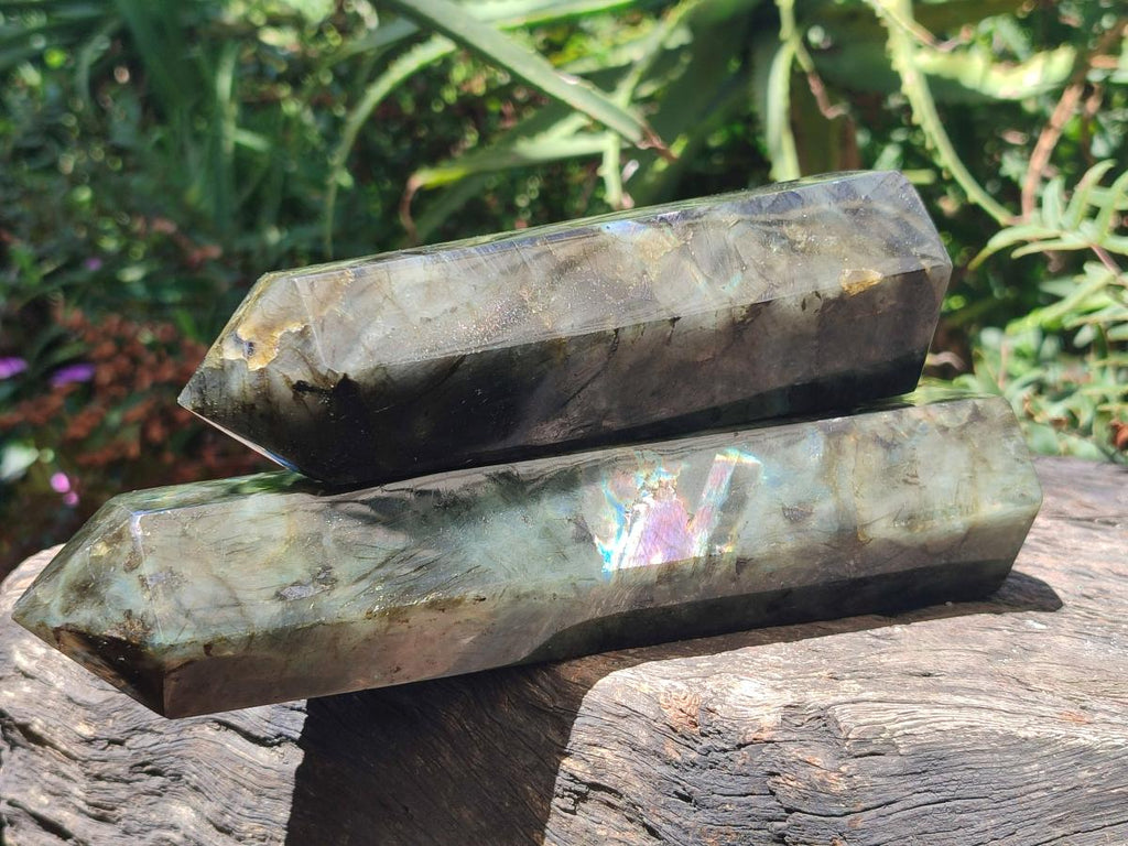 Polished Labradorite Display Crystals x 3 From Madagascar - Toprock Gemstones and Minerals 