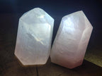Polished Gemmy Rose Quartz Crystals x 3 From Madagascar - Toprock Gemstones and Minerals 