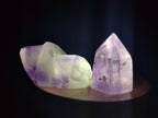 Polished Smokey Window Amethyst Crystals x 20 From Akansobe, Madagascar - Toprock Gemstones and Minerals 