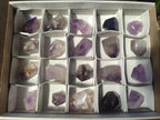 Polished Smokey Window Amethyst Crystals x 20 From Akansobe, Madagascar - Toprock Gemstones and Minerals 