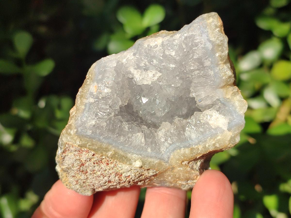 Natural Blue Lace Agate Geode Specimens x 24 From Nsanje, Malawi - Toprock Gemstones and Minerals 