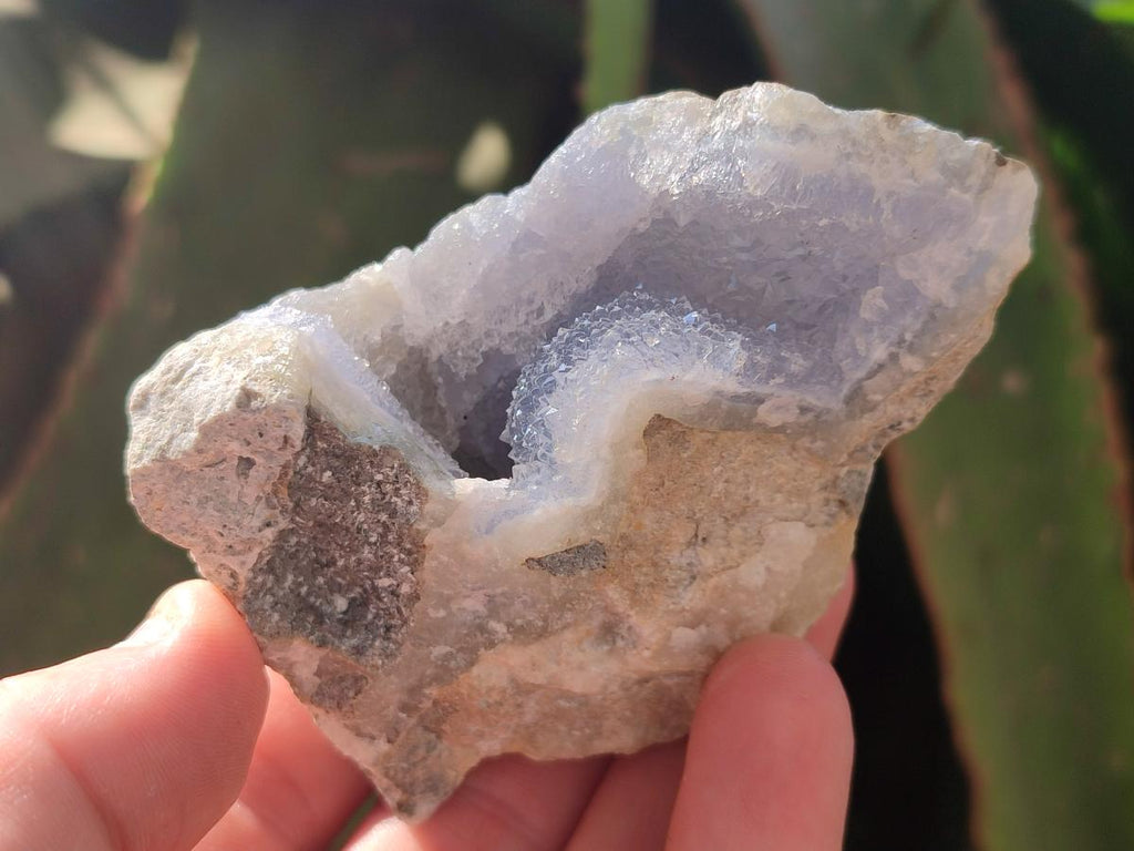 Natural Blue Lace Agate Geode Specimens x 24 From Nsanje, Malawi - Toprock Gemstones and Minerals 