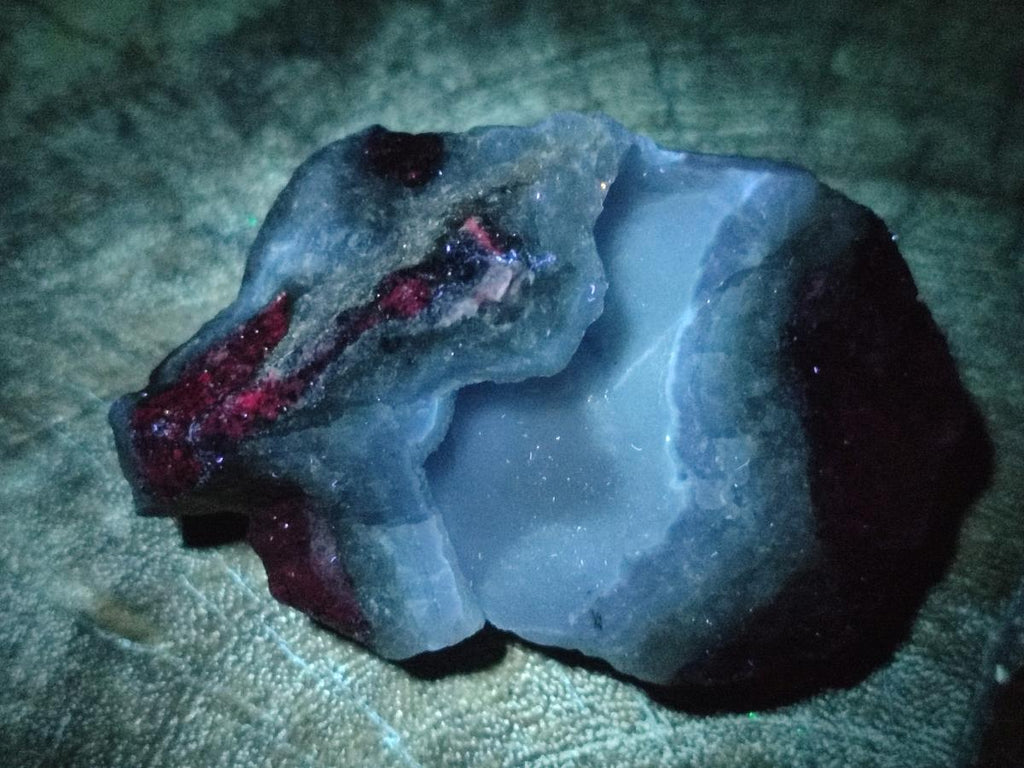 Natural Blue Lace Agate Geode Specimens x 24 From Nsanje, Malawi - Toprock Gemstones and Minerals 