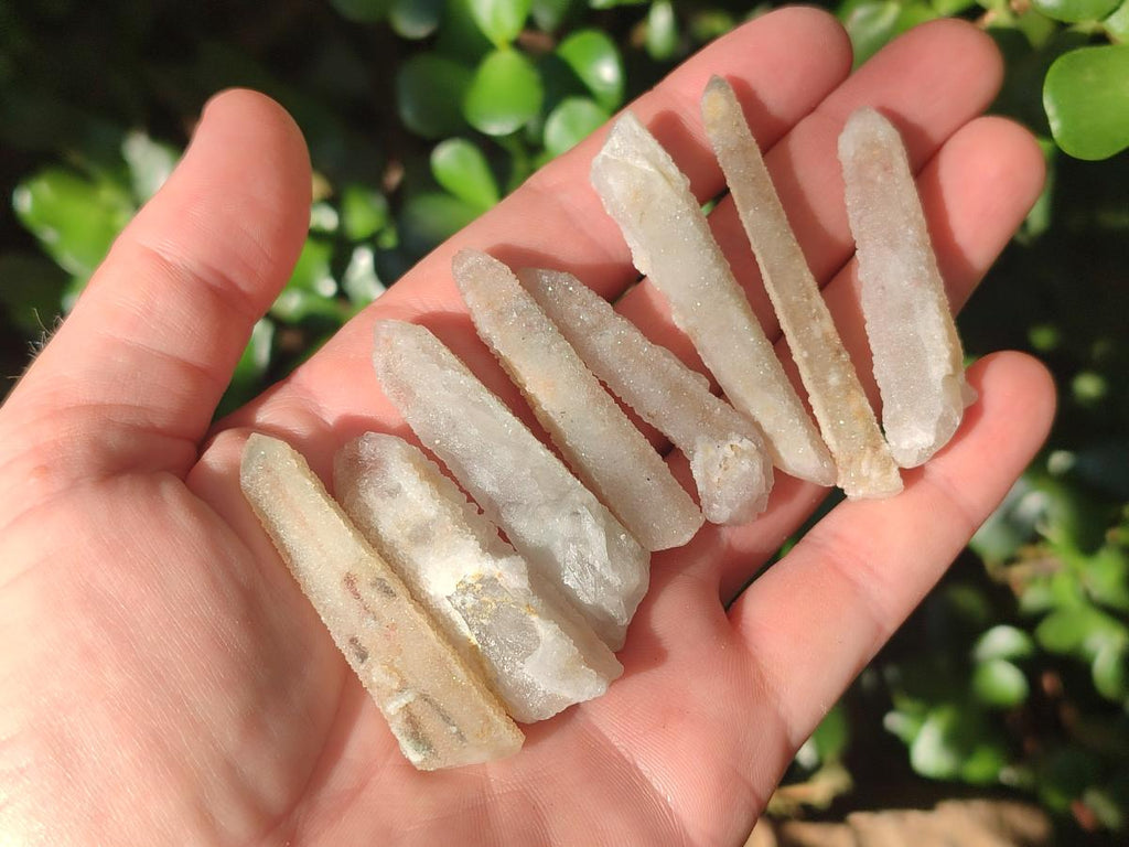 Natural Drusy Fairy Spirit Quartz Single Crystals x 87 From Boekenhouthoek, South Africa - Toprock Gemstones and Minerals 