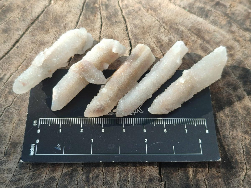 Natural Drusy Fairy Spirit Quartz Single Crystals x 87 From Boekenhouthoek, South Africa - Toprock Gemstones and Minerals 