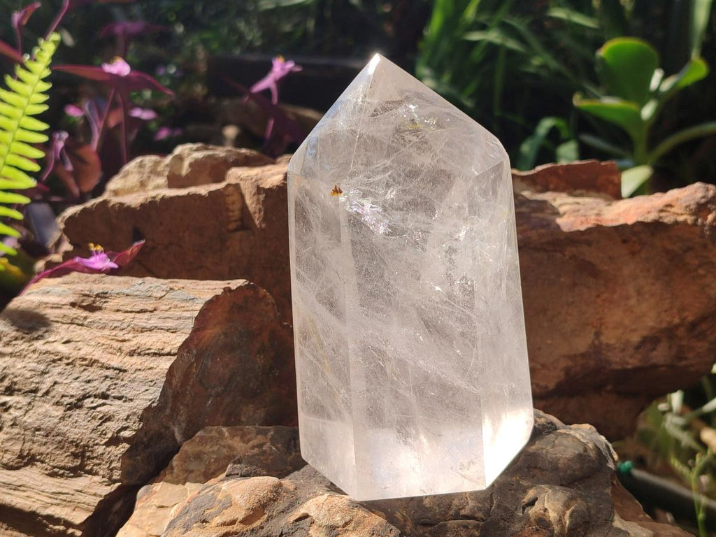 Polished Large Clear Quartz Display Crystal x 1 From Madagascar - Toprock Gemstones and Minerals 