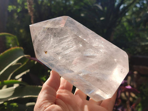 Polished Large Clear Quartz Display Crystal x 1 From Madagascar - Toprock Gemstones and Minerals 