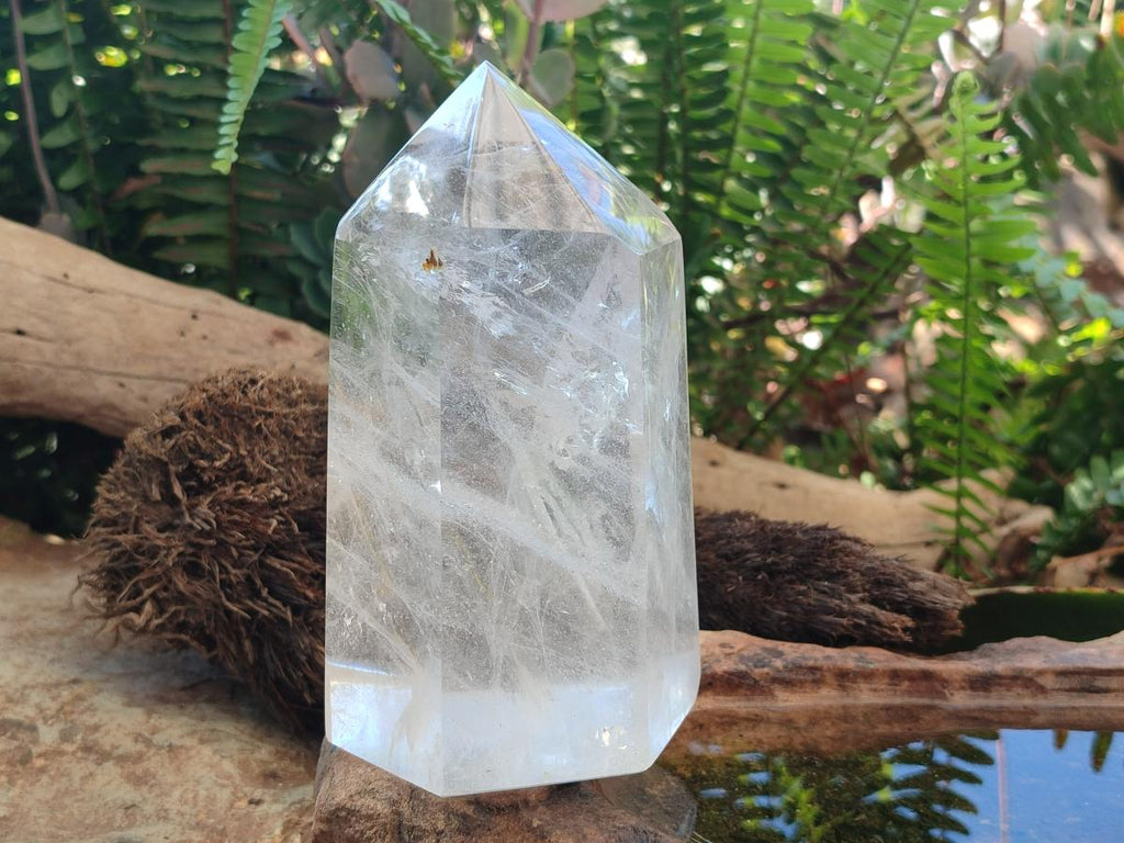 Polished Large Clear Quartz Display Crystal x 1 From Madagascar - Toprock Gemstones and Minerals 