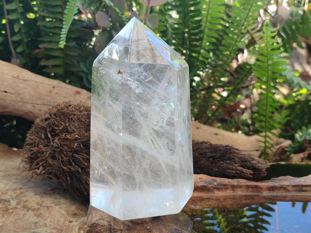 Polished Large Clear Quartz Display Crystal x 1 From Madagascar - Toprock Gemstones and Minerals 