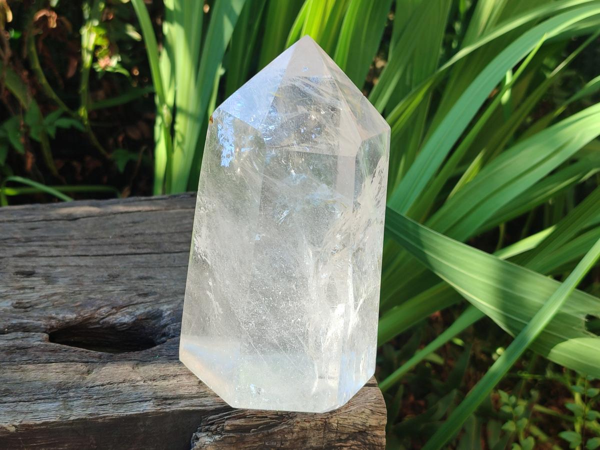 Polished Large Clear Quartz Display Crystal x 1 From Madagascar - Toprock Gemstones and Minerals 
