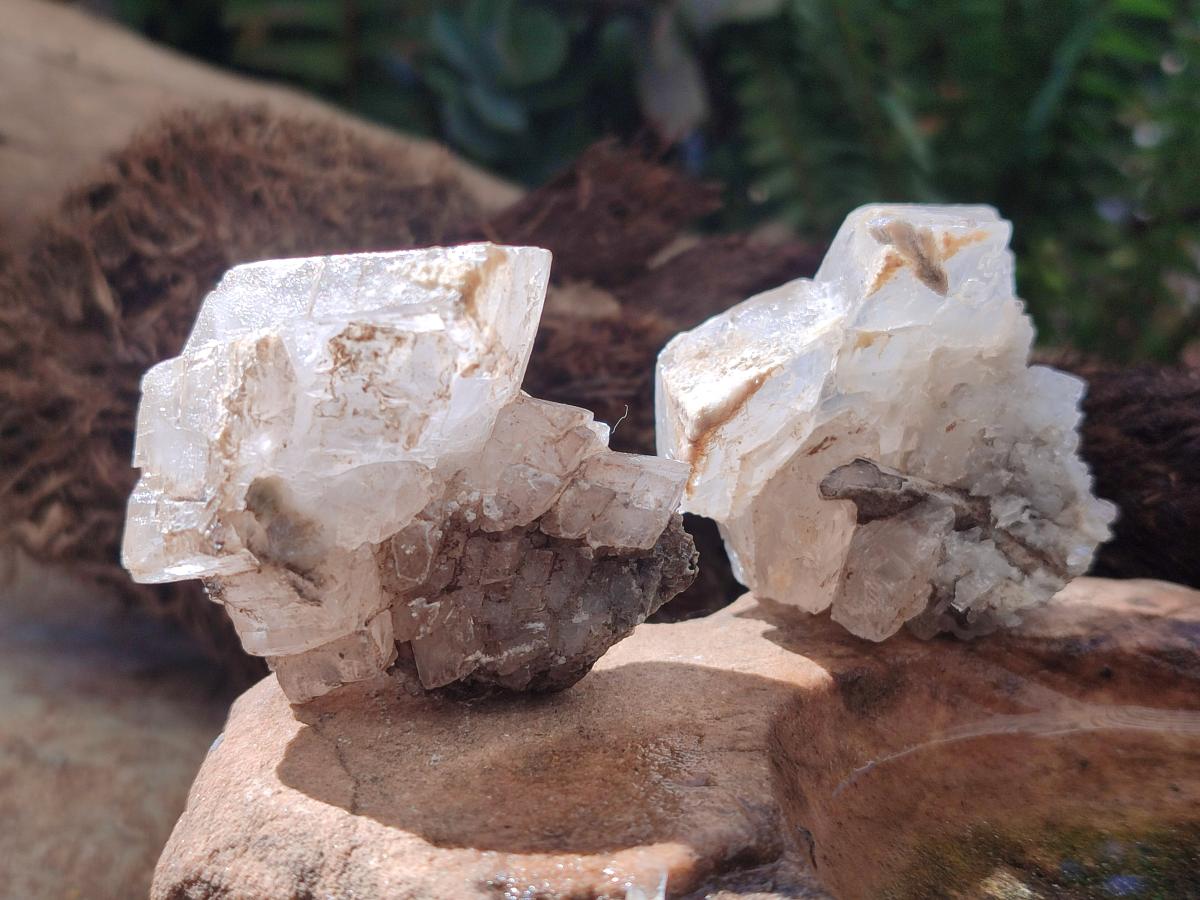 Natural Stacked Rhombohedral Calcite Crystal Specimens x 12 From Albert's Mountain, Lesotho - Toprock Gemstones and Minerals 
