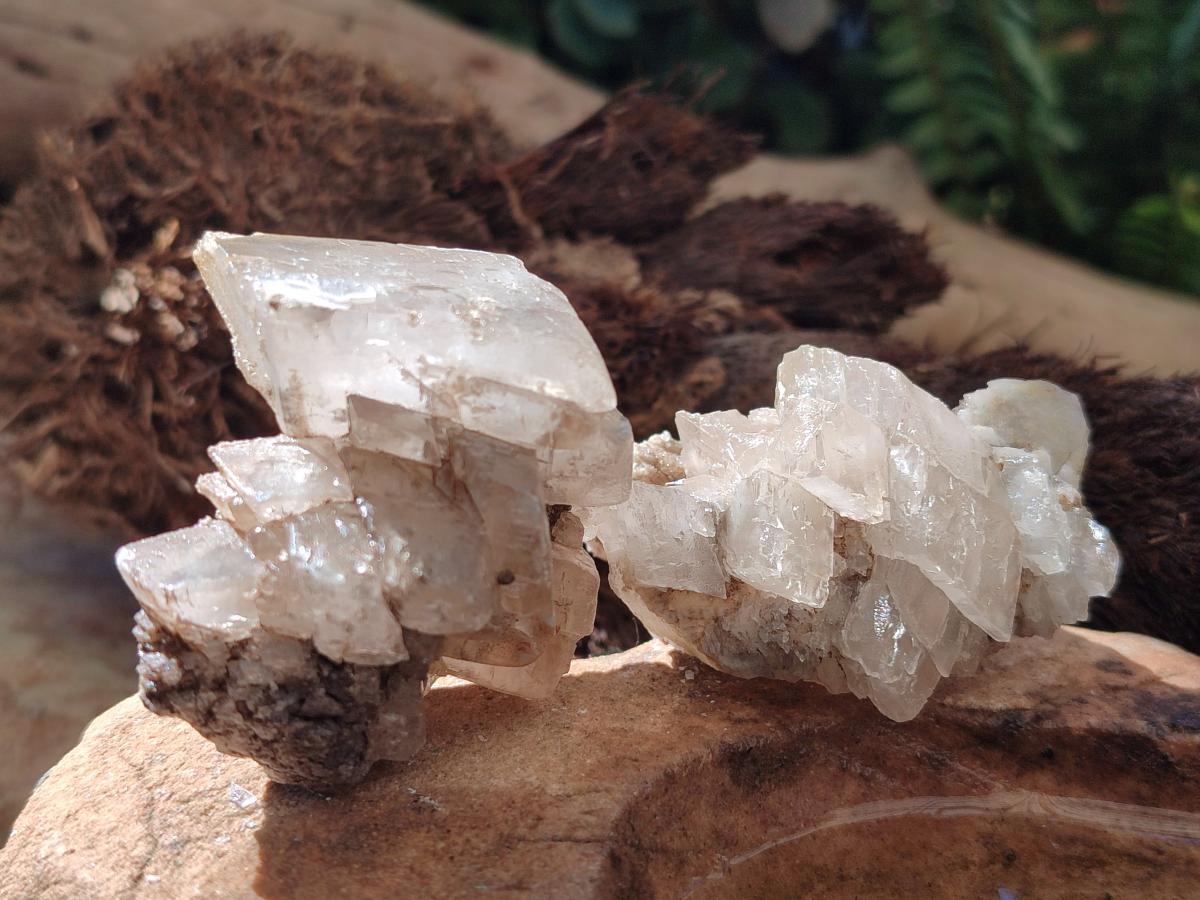 Natural Stacked Rhombohedral Calcite Crystal Specimens x 12 From Albert's Mountain, Lesotho - Toprock Gemstones and Minerals 