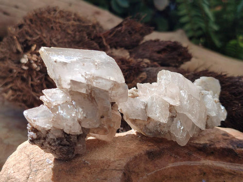 Natural Stacked Rhombohedral Calcite Crystal Specimens x 12 From Albert's Mountain, Lesotho - Toprock Gemstones and Minerals 