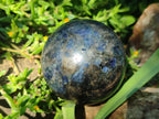Polished Blue Iolite "Water Sapphire" Spheres with Blue Cordierite x 3 From Madagascar - Toprock Gemstones and Minerals 
